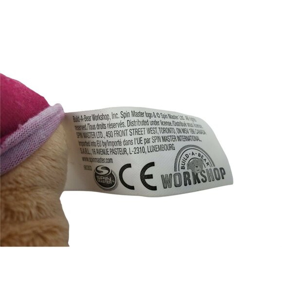 Build a Bear Plush Teddy Star Heart Shirt Tan Stuffed Animal Spin Master BAB - Picture 4 of 6